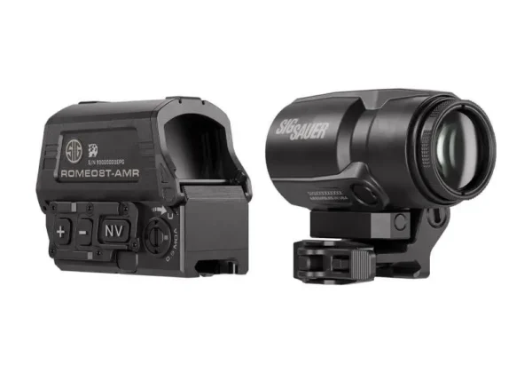 Купити Комплект Sig Sauer SORJ8T101: колiматор ROMEO8T-AMR 1x40 мм + магніфер JULIET3T-AMR 3x22 мм — оригінал з ЄС, безкоштовна доставка Новою Поштою | TACTICAL PRO Комплект Sig Sauer SORJ8T101: колiматор ROMEO8T-AMR 1x40 мм + магніфер JULIET3T-AMR 3x22 мм