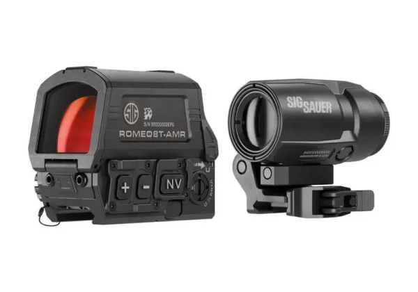 Купити Комплект Sig Sauer SORJ8T101: колiматор ROMEO8T-AMR 1x40 мм + магніфер JULIET3T-AMR 3x22 мм — оригінал з ЄС, безкоштовна доставка Новою Поштою | TACTICAL PRO Комплект Sig Sauer SORJ8T101: колiматор ROMEO8T-AMR 1x40 мм + магніфер JULIET3T-AMR 3x22 мм