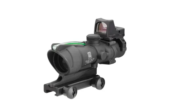 Купити Комплект прицілів: оптичний Trijicon ACOG 4x32 BAC, Green Chevron + коліматорний RMR Type 2 — 3.25 MOA — оригінал з ЄС, безкоштовна доставка Новою Поштою | TACTICAL PRO Комплект прицілів: оптичний Trijicon ACOG 4x32 BAC, Green Chevron + коліматорний RMR Type 2 — 3.25 MOA