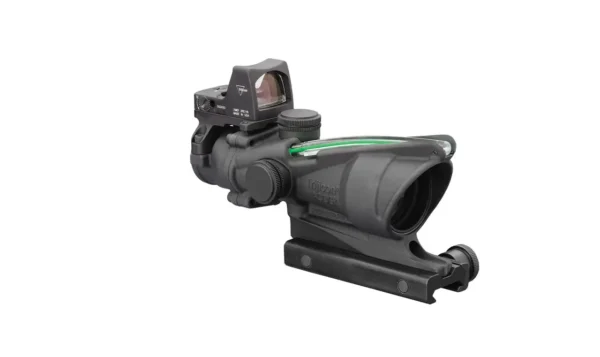 Купити Комплект прицілів: оптичний Trijicon ACOG 4x32 BAC, Green Chevron + коліматорний RMR Type 2 — 3.25 MOA — оригінал з ЄС, безкоштовна доставка Новою Поштою | TACTICAL PRO Комплект прицілів: оптичний Trijicon ACOG 4x32 BAC, Green Chevron + коліматорний RMR Type 2 — 3.25 MOA