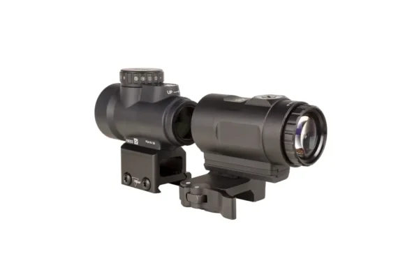 Комплект: приціл Trijicon MRO HD 1x25 Red Dot 68 MOA/2 MOA + Magnifier 3x, Full Co-Witness, Flip-to-Side