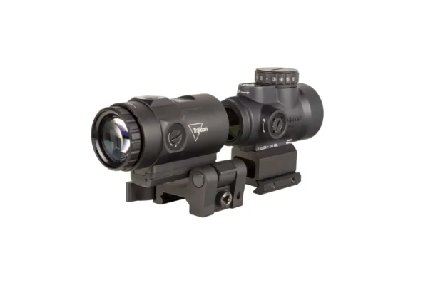 Комплект: приціл Trijicon MRO HD 1x25 Red Dot 68 MOA/2 MOA + Magnifier 3x, Full Co-Witness, Flip-to-Side